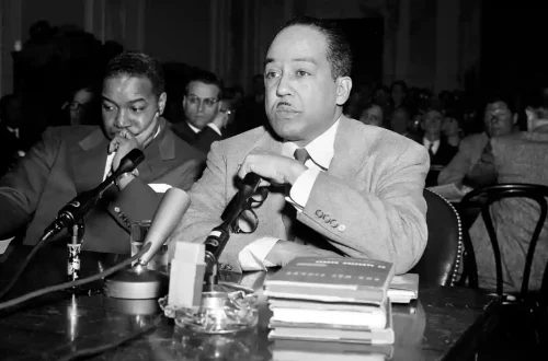 Langston Hughes appearing before the House Un-American Activities Committee in 1953.